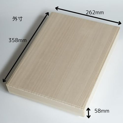 浦上桐工芸 桐箱 A4サイズ 日本製 コピー用紙５００枚収納 書類 358×262×58mm